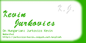 kevin jurkovics business card